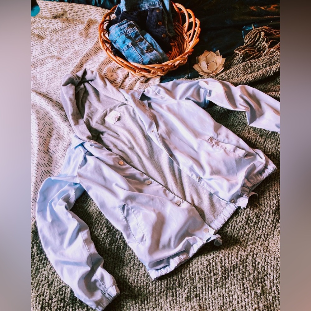 baby blue windbreaker jacket Full Tilt double lined